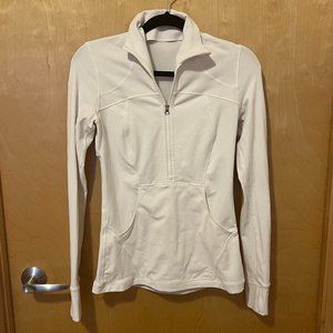Lululemon White Define Half-Zip Jacket